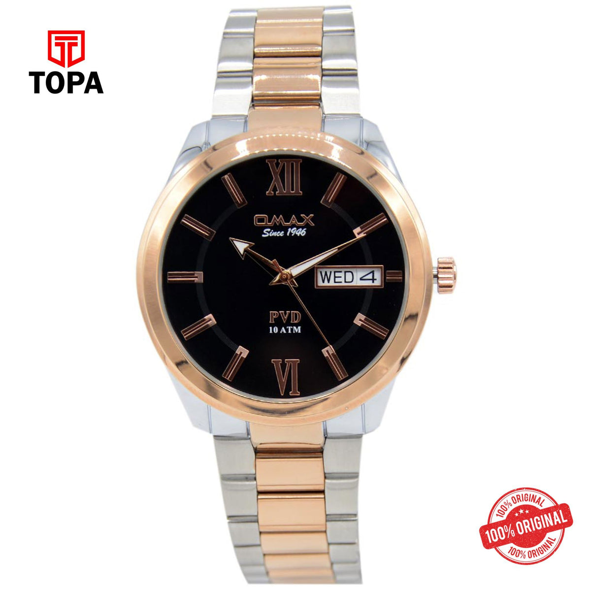 Topa Omax-AS0139N012-Metal-Band-Men-Watch - Product Image 1