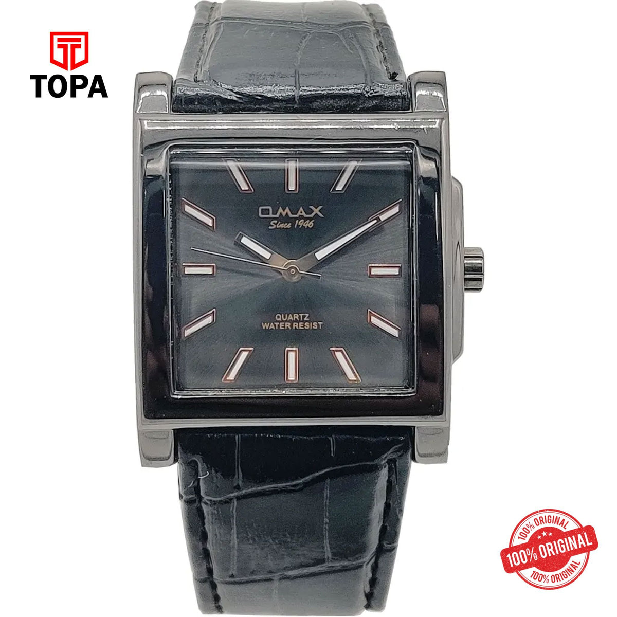Topa Omax-CE0181MB12-Leather-Band-Men-Watch - Product Image 1