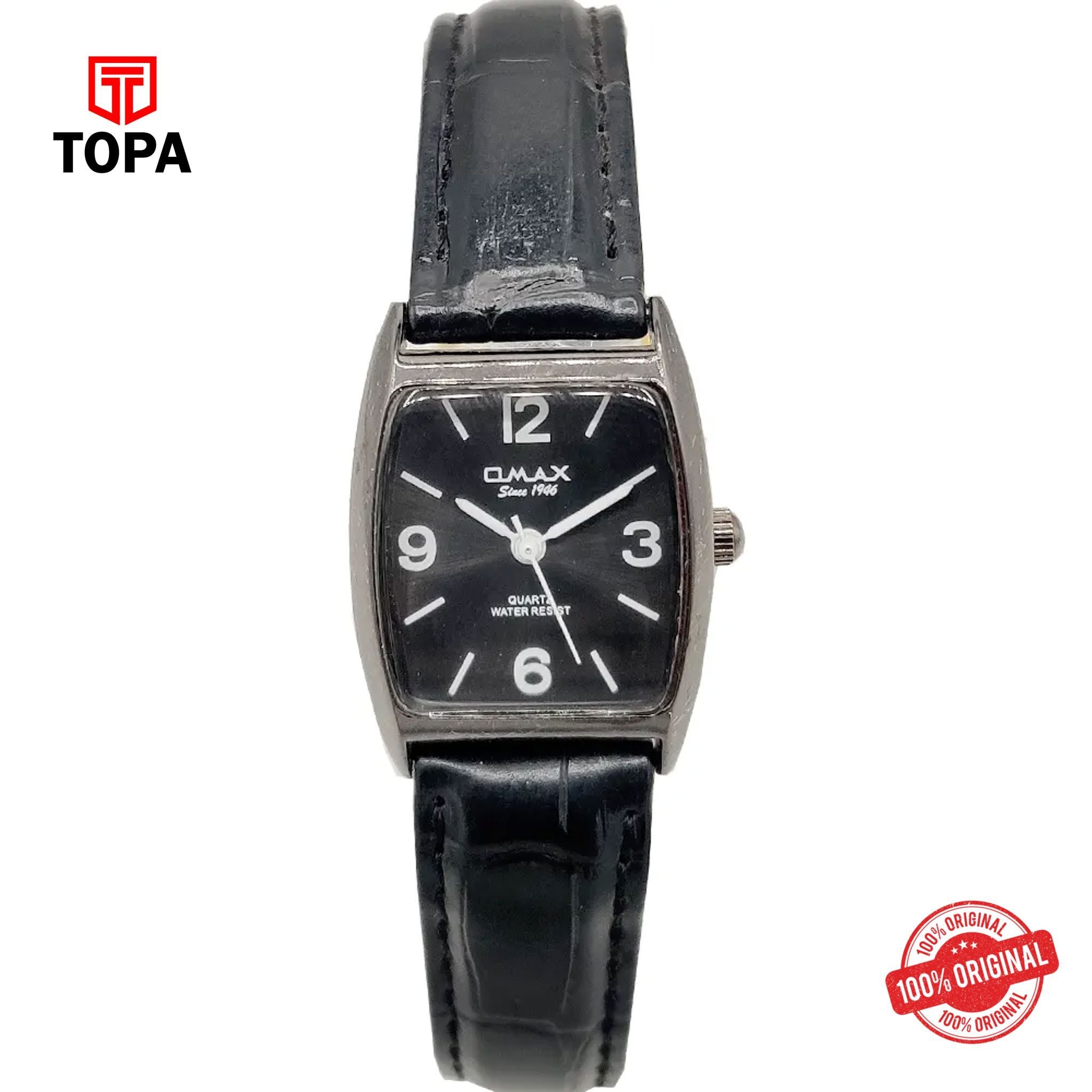 Topa Omax-CE0220MB12-Leather-Band-Women-Watch - Product Image 1