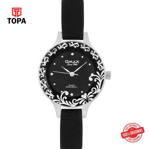 Topa Omax-CE0263IB02-Leather-Band-Women-Watch - Product Image 1