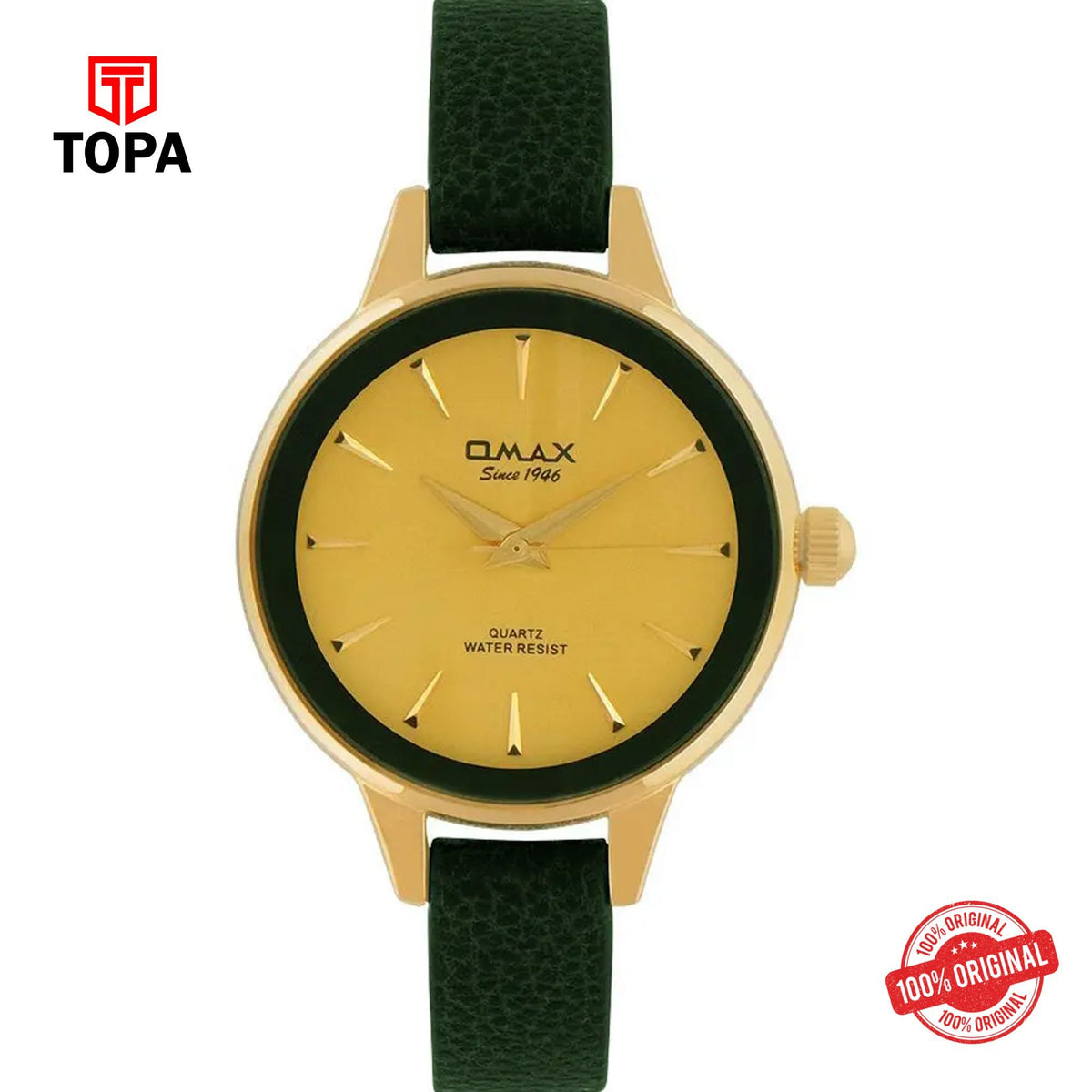 Topa Omax-CE0277QB11-Leather-Band-Women-Watch - Product Image 1