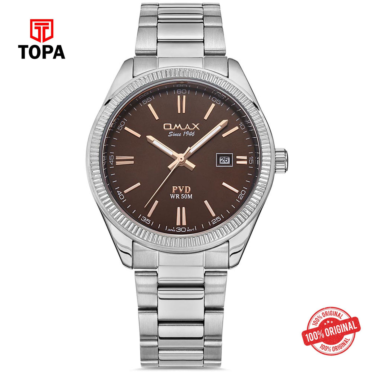 Topa Omax-CFD001I00D-Metal-Band-Men-Watch - Product Image 1