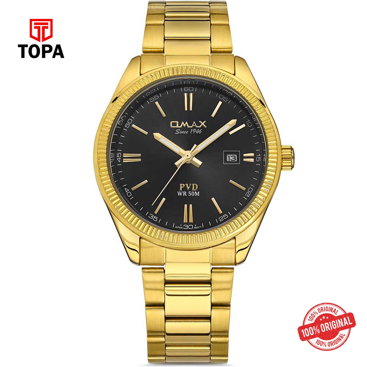 Topa Omax-CFD001Q002-Metal-Band-Men-Watch - Product Image 1