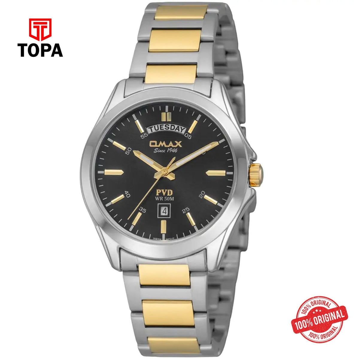 Topa Omax-CFD005N002-Metal-Band-Men-Watch - Product Image 1