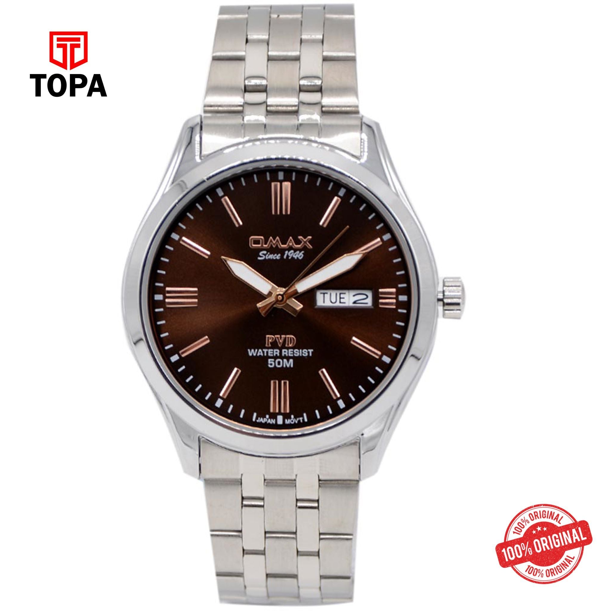 Topa Omax-CFD007I00D-Metal-Band-Men-Watch - Product Image 1