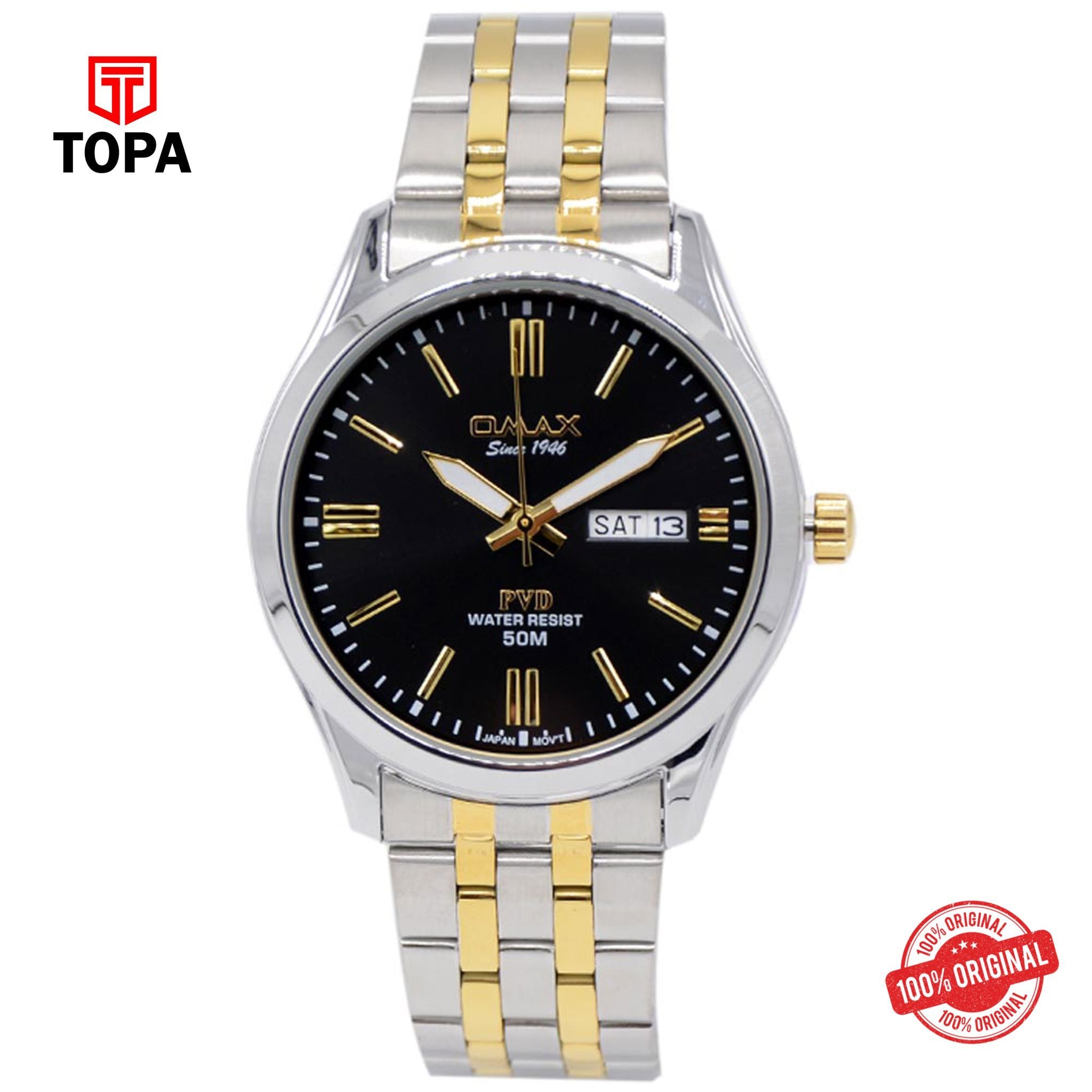 Topa Omax-CFD007N002-Metal-Band-Men-Watch - Product Image 1