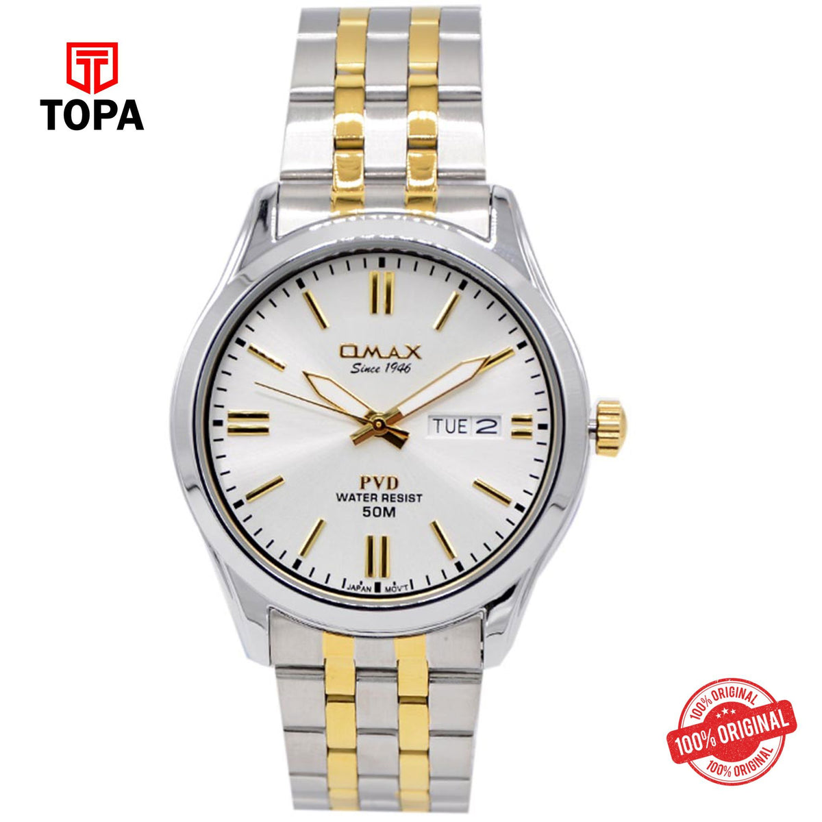Topa Omax-CFD007N008-Metal-Band-Men-Watch - Product Image 1