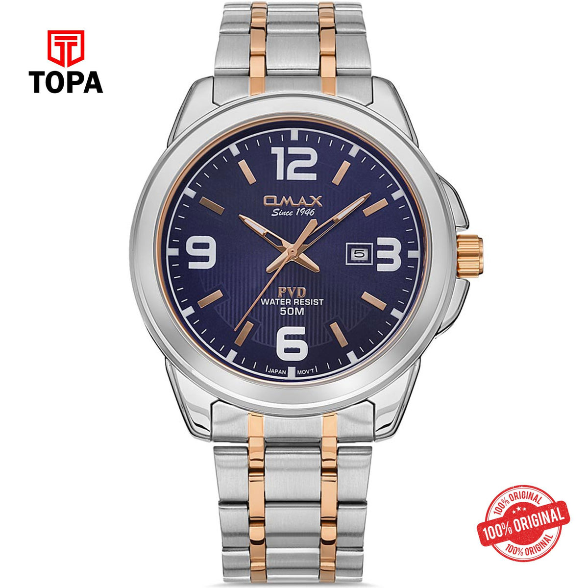 Topa Omax-CFD009N034-Metal-Band-Men-Watch - Product Image 1