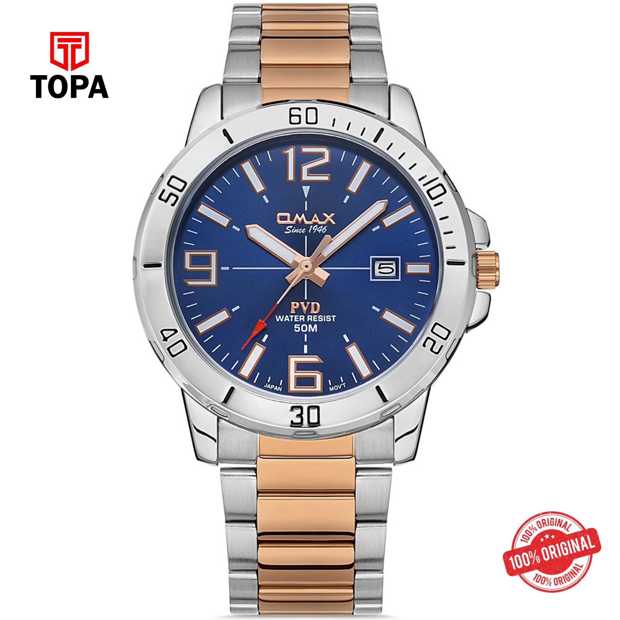 Topa Omax-CFD011N034-Metal-Band-Men-Watch - Product Image 1