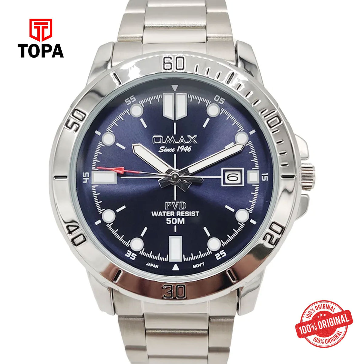 Topa Omax-CFD015I004-Metal-Band-Men-Watch - Product Image 1