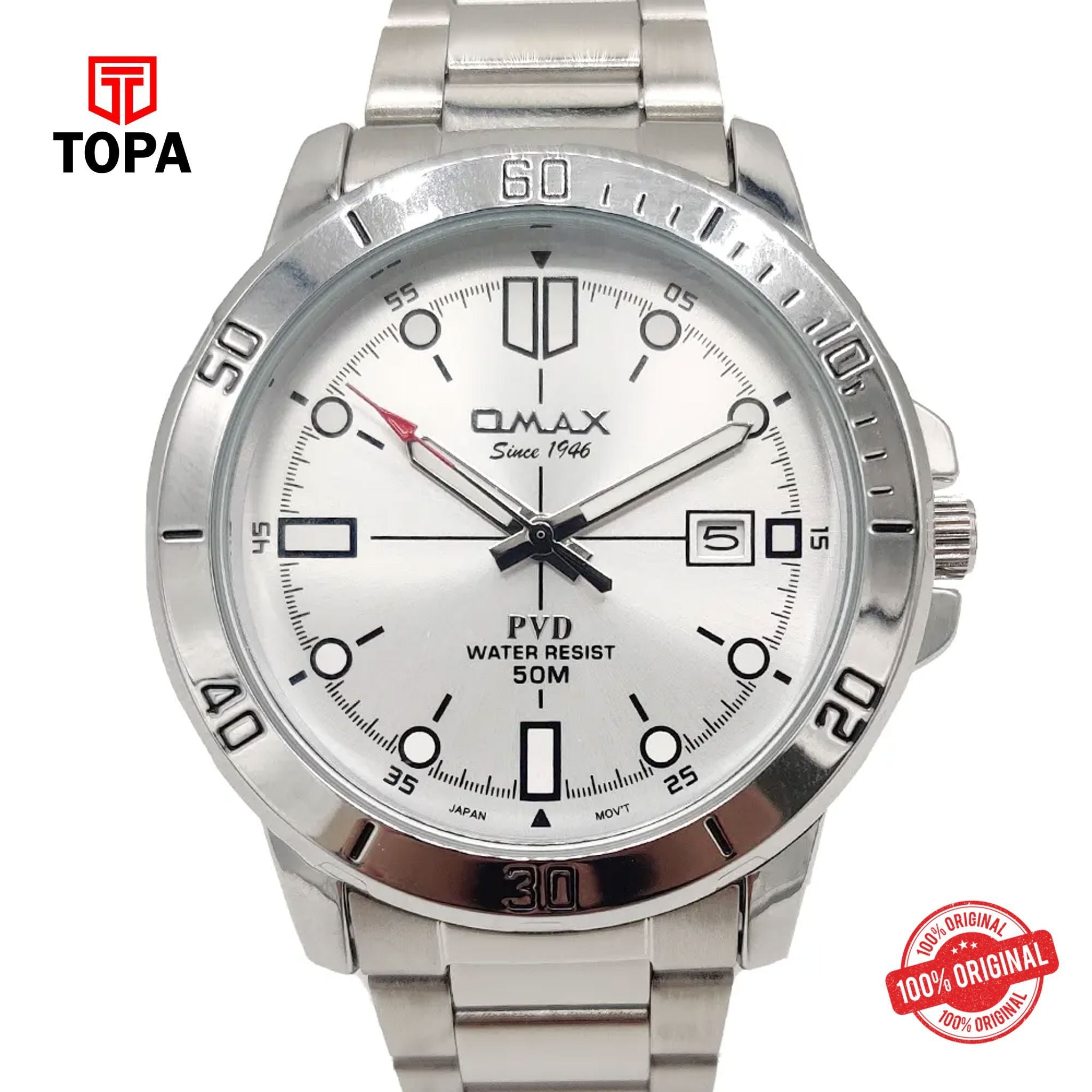 Topa Omax-CFD015I008-Metal-Band-Men-Watch - Product Image 1