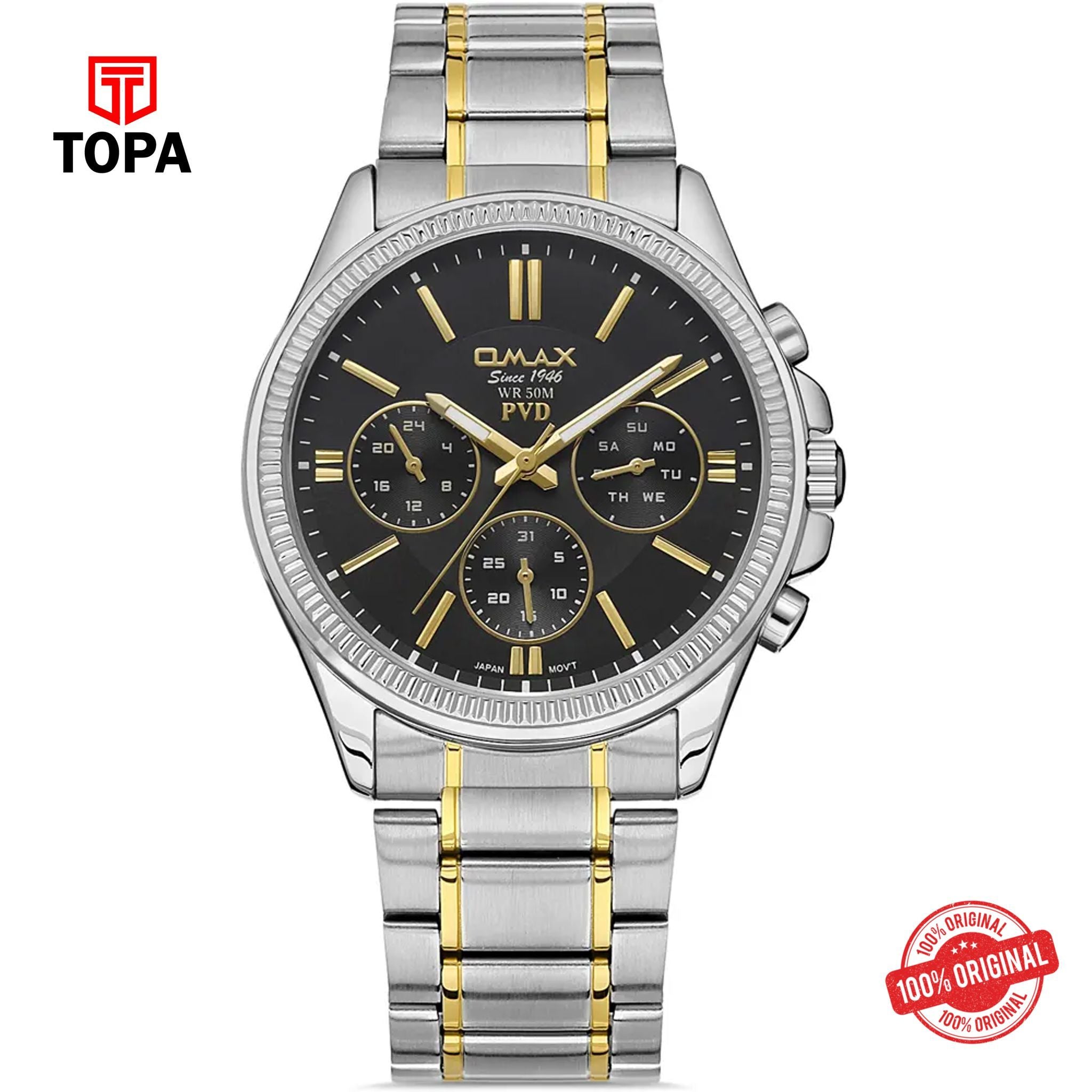 Topa Omax-CFM001N002-Metal-Band-Men-Watch - Product Image 1