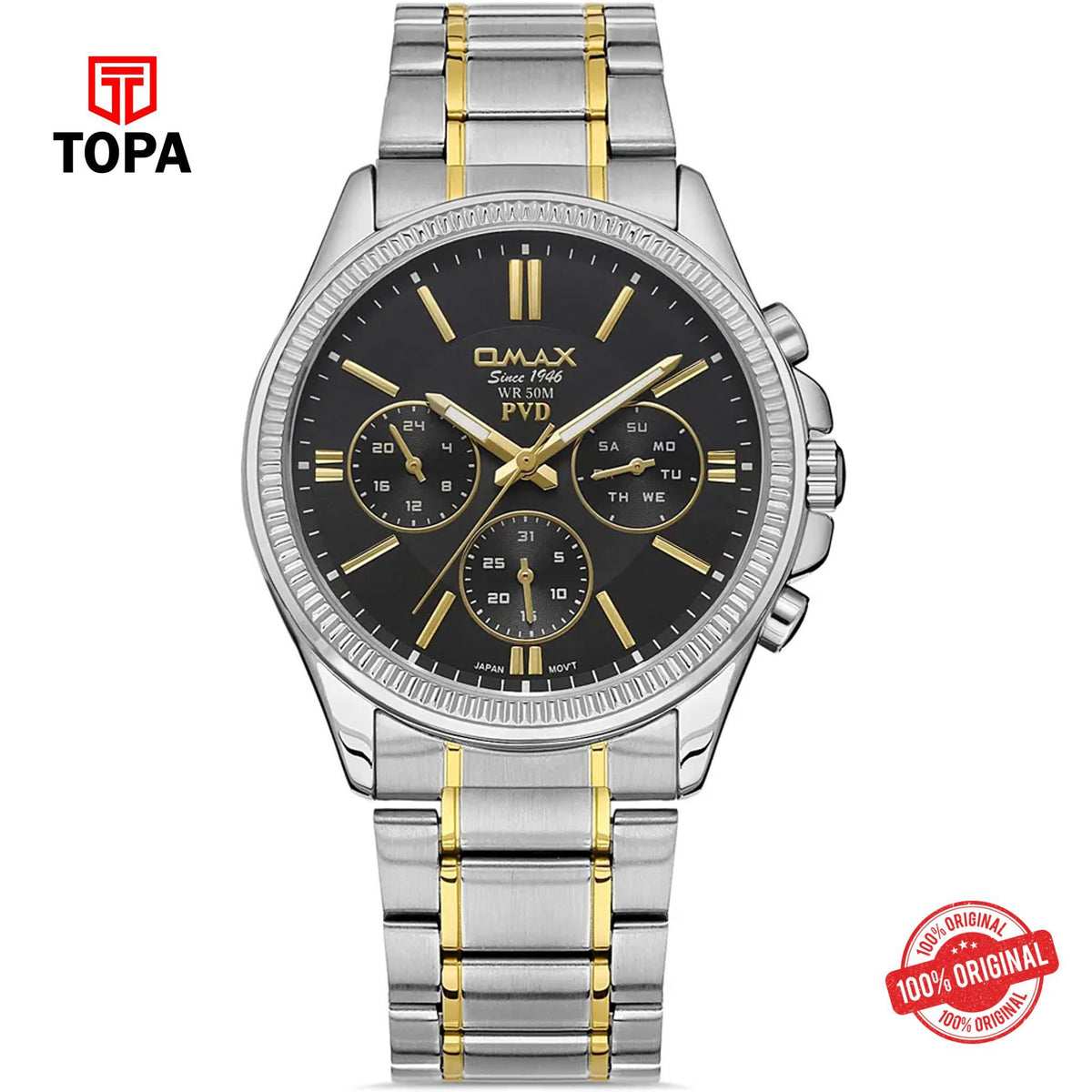 Topa Omax-CFM001N002-Metal-Band-Men-Watch - Product Image 1