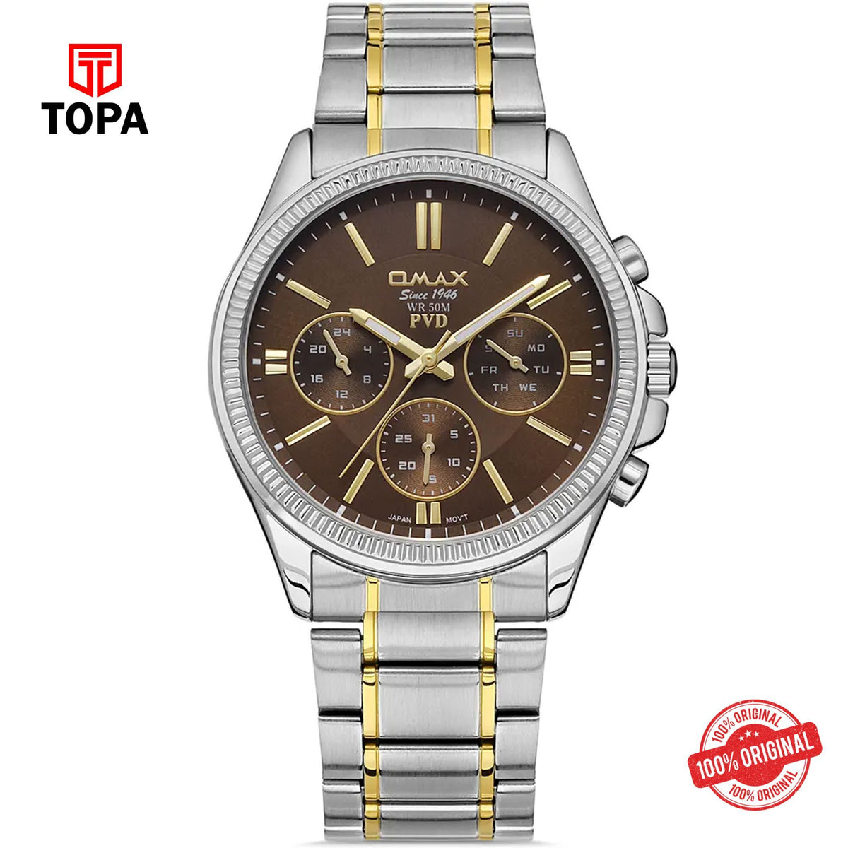 Topa Omax-CFM001N00D-Metal-Band-Men-Watch - Product Image 1