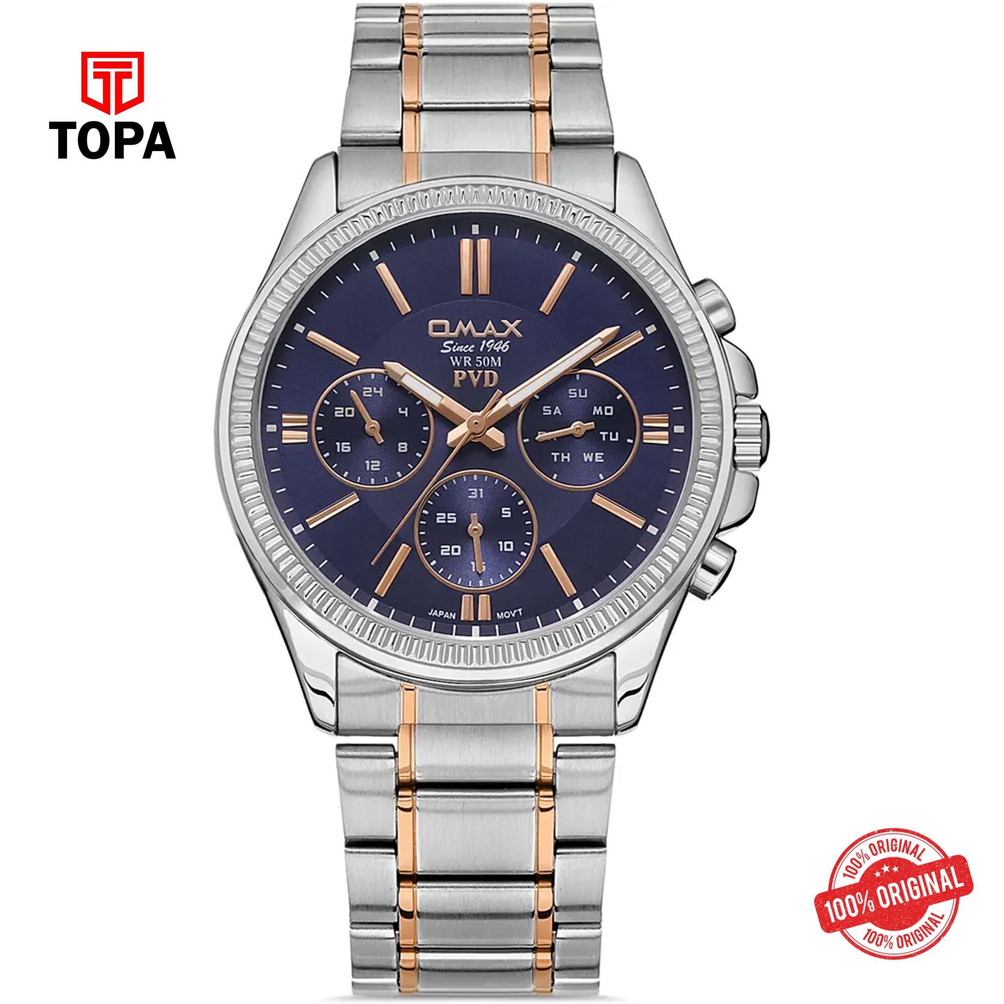 Topa Omax-CFM001N014-Metal-Band-Men-Watch - Product Image 1