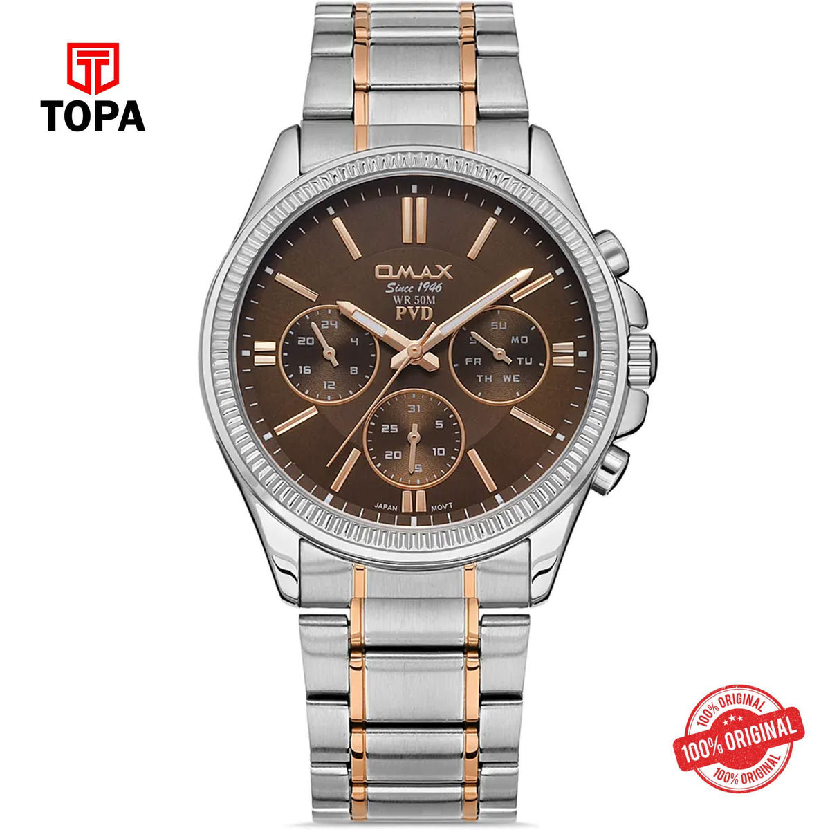 Topa Omax-CFM001N01D-Metal-Band-Men-Watch - Product Image 1