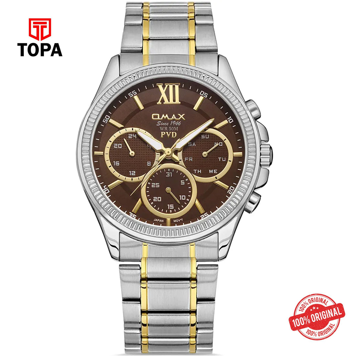 Topa Omax-CFM003N00D-Metal-Band-Men-Watch - Product Image 1