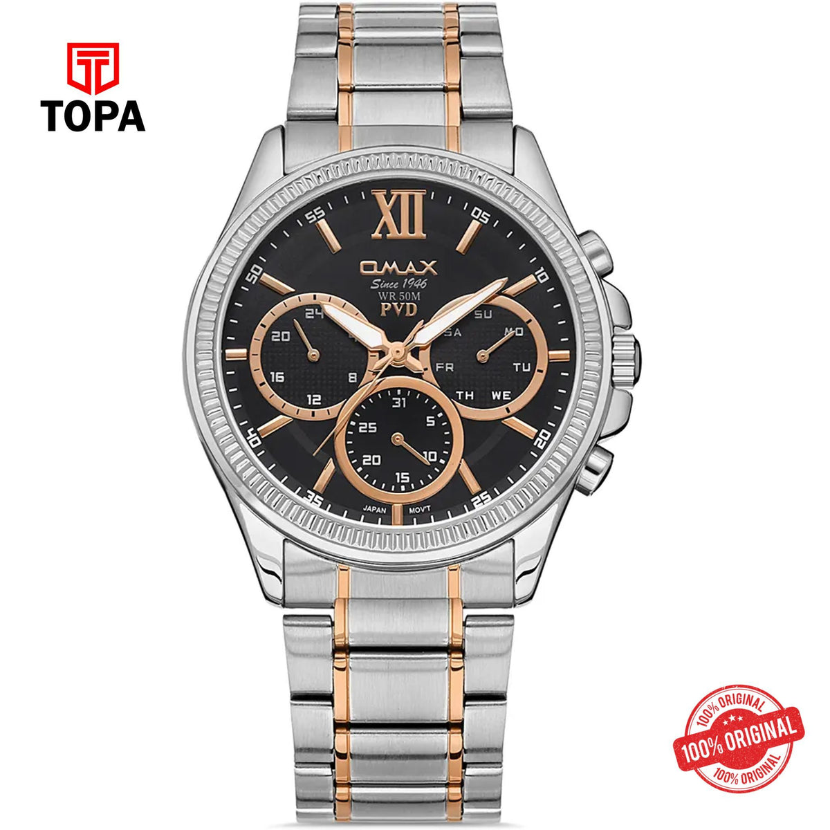 Topa Omax-CFM003N012-Metal-Band-Men-Watch - Product Image 1