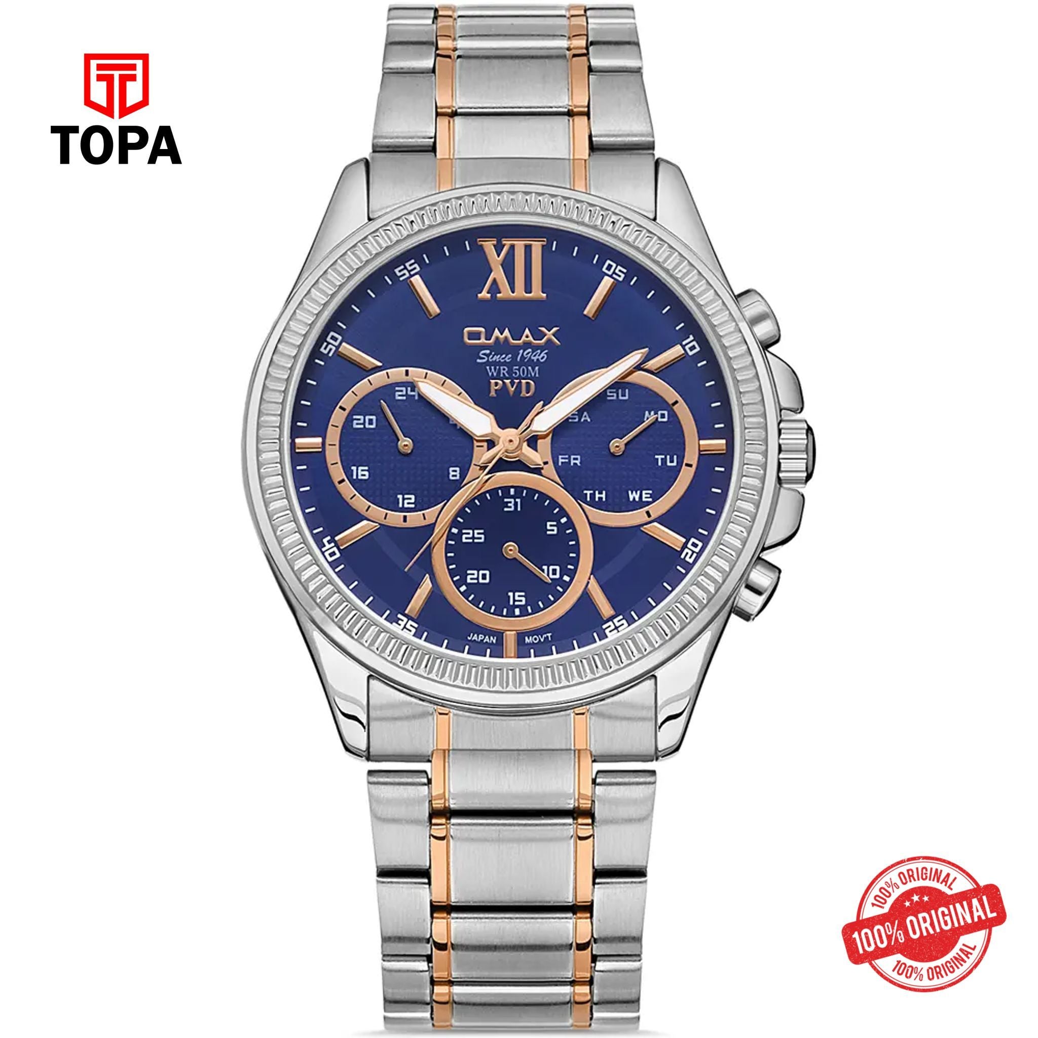 Topa Omax-CFM003N034-Metal-Band-Men-Watch - Product Image 1