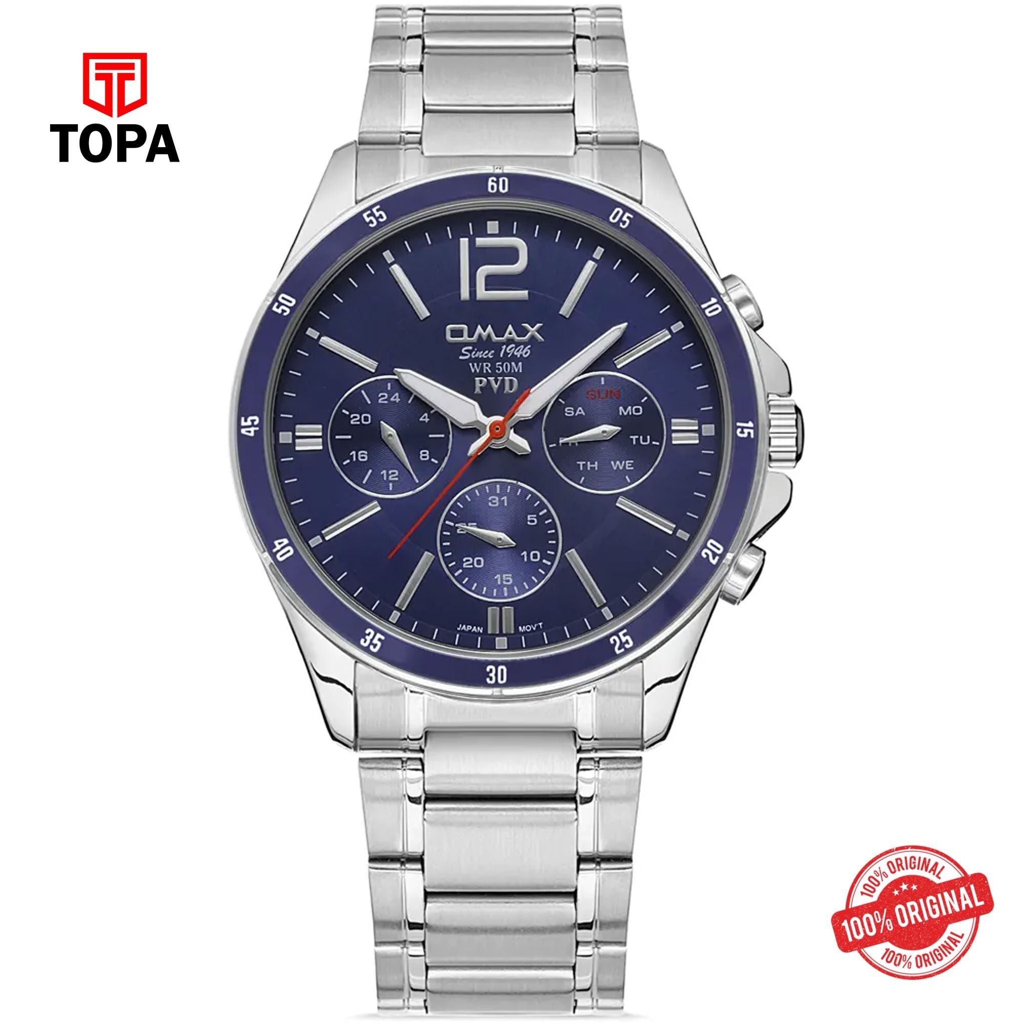 Topa Omax-CFM005I004-Metal-Band-Men-Watch - Product Image 1