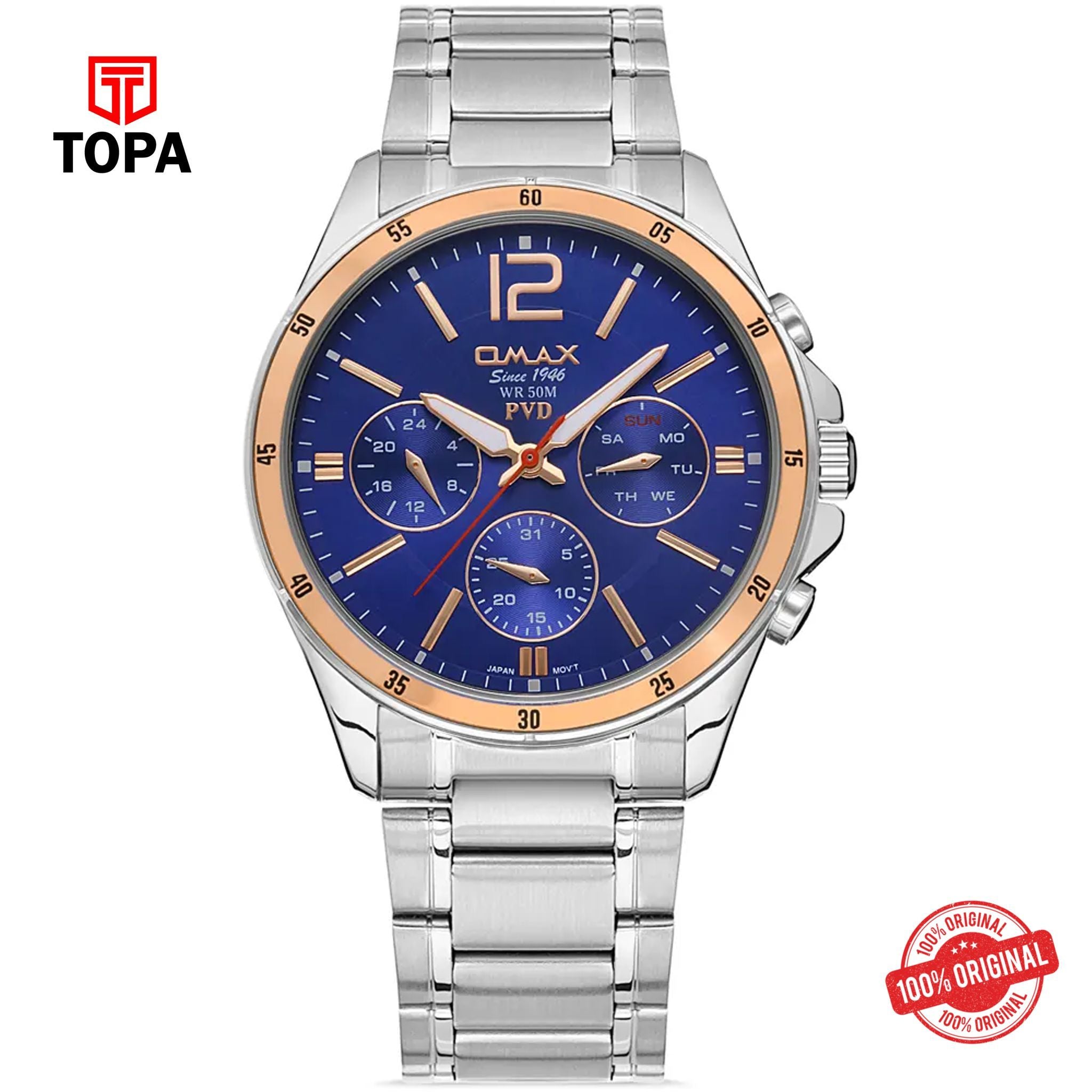Topa Omax-CFM005I014-Metal-Band-Men-Watch - Product Image 1