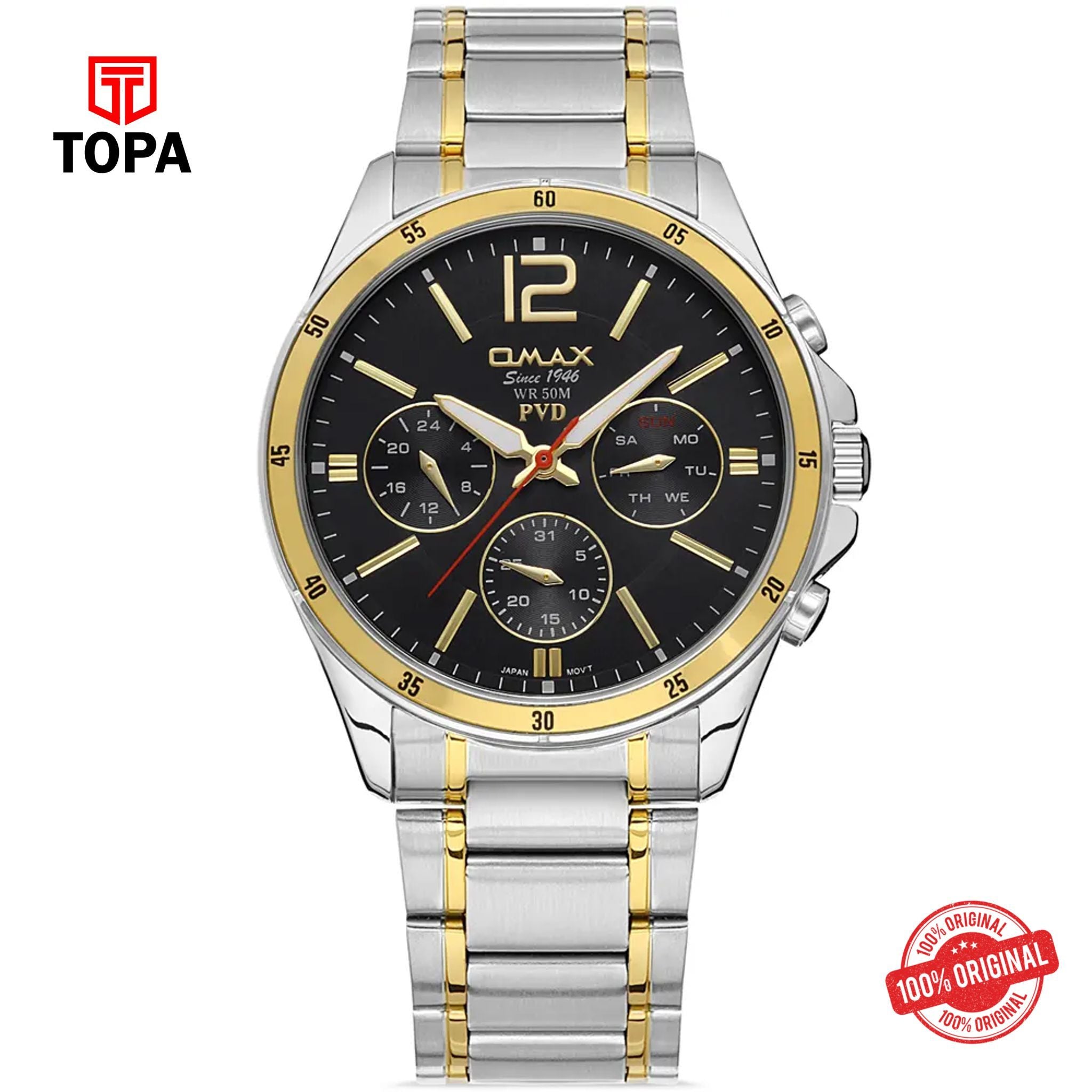 Topa Omax-CFM005N002-Metal-Band-Men-Watch - Product Image 1