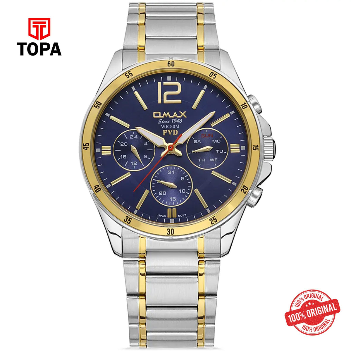 Topa Omax-CFM005N004-Metal-Band-Men-Watch - Product Image 1