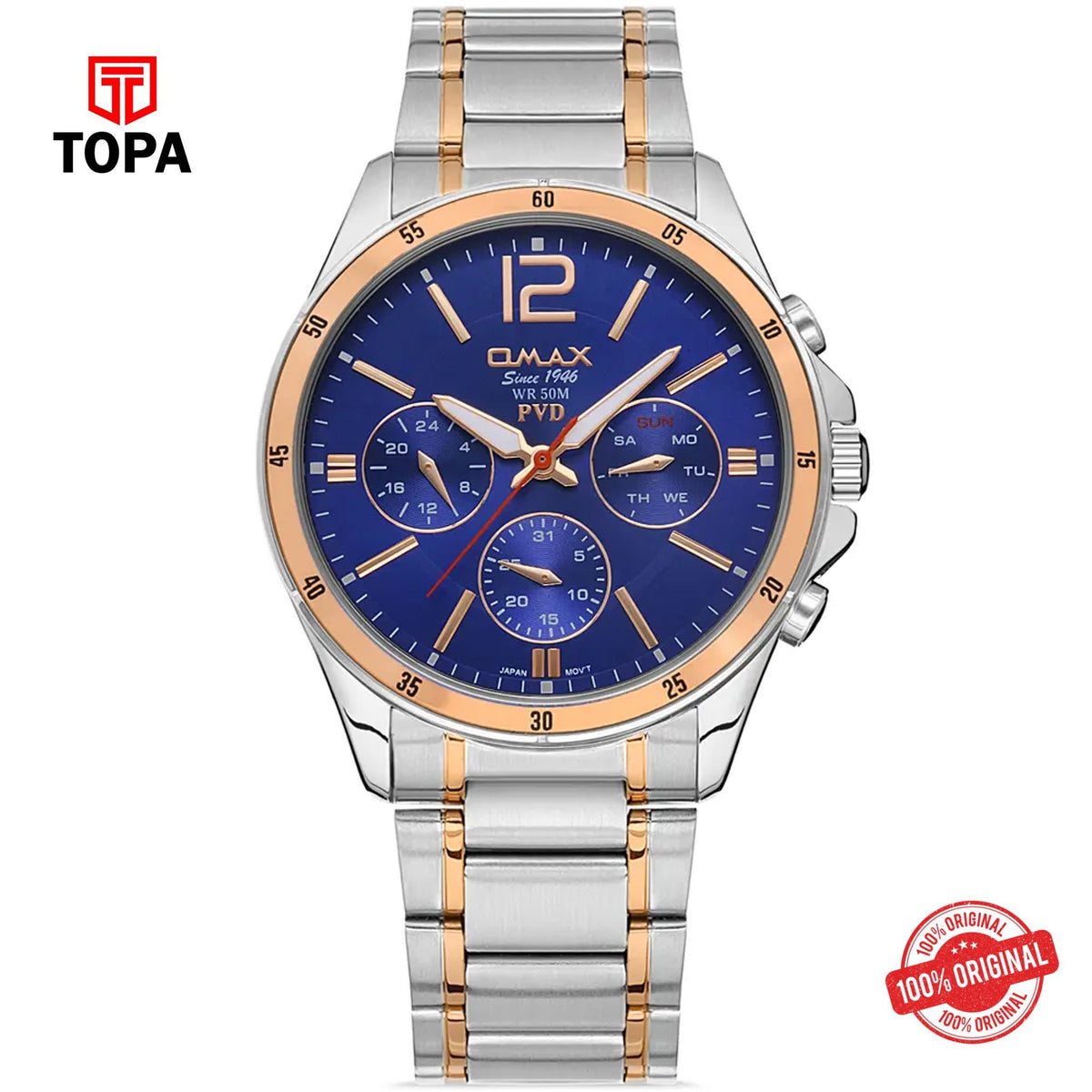 Topa Omax-CFM005N034-Metal-Band-Men-Watch - Product Image 1
