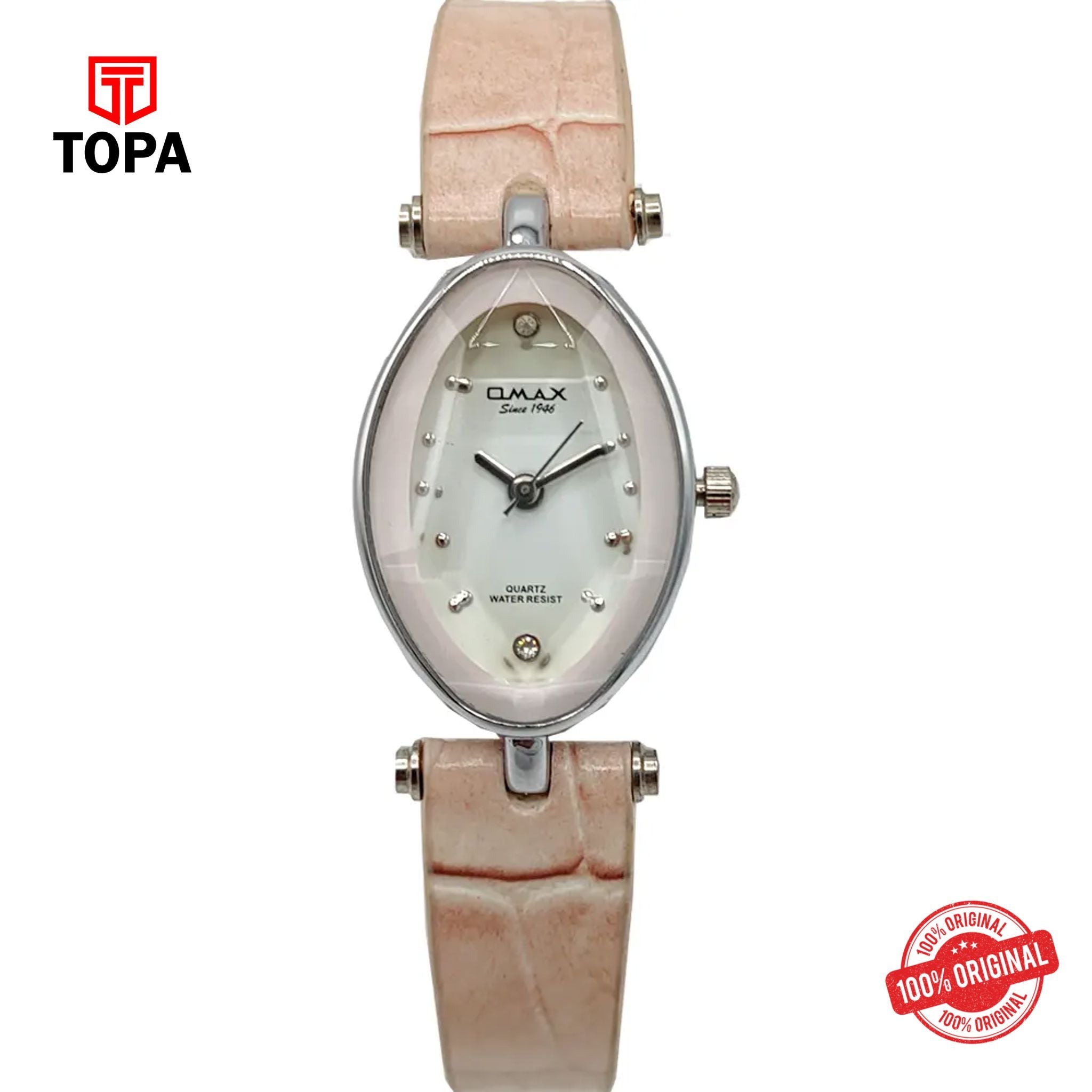Topa Omax-CT7774IJ27-Leather-Band-Women-Watch - Product Image 1