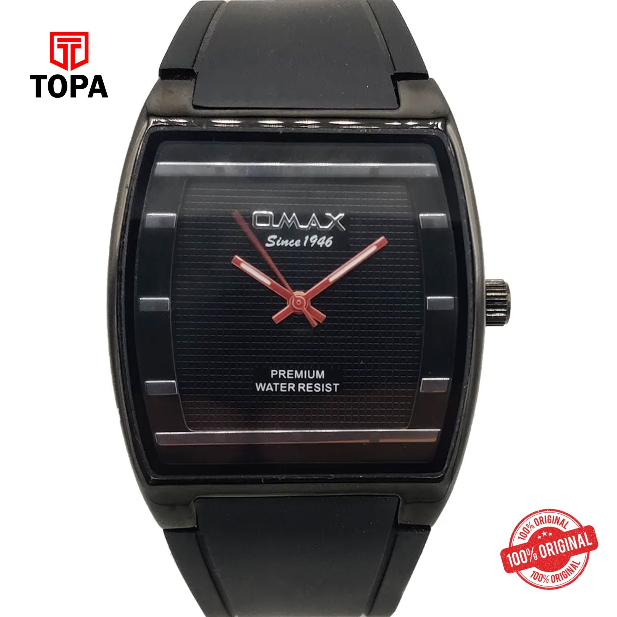 Topa Omax-D006M22X-Rubber-Band-Men-Watch - Product Image 1