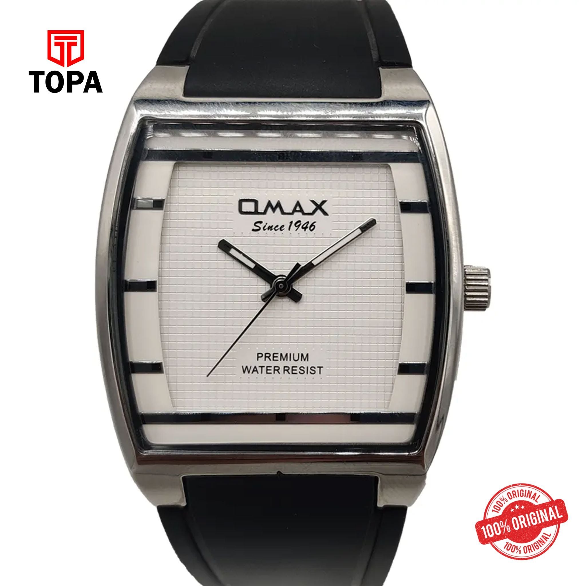 Topa Omax-D006P62I-Rubber-Band-Men-Watch - Product Image 1