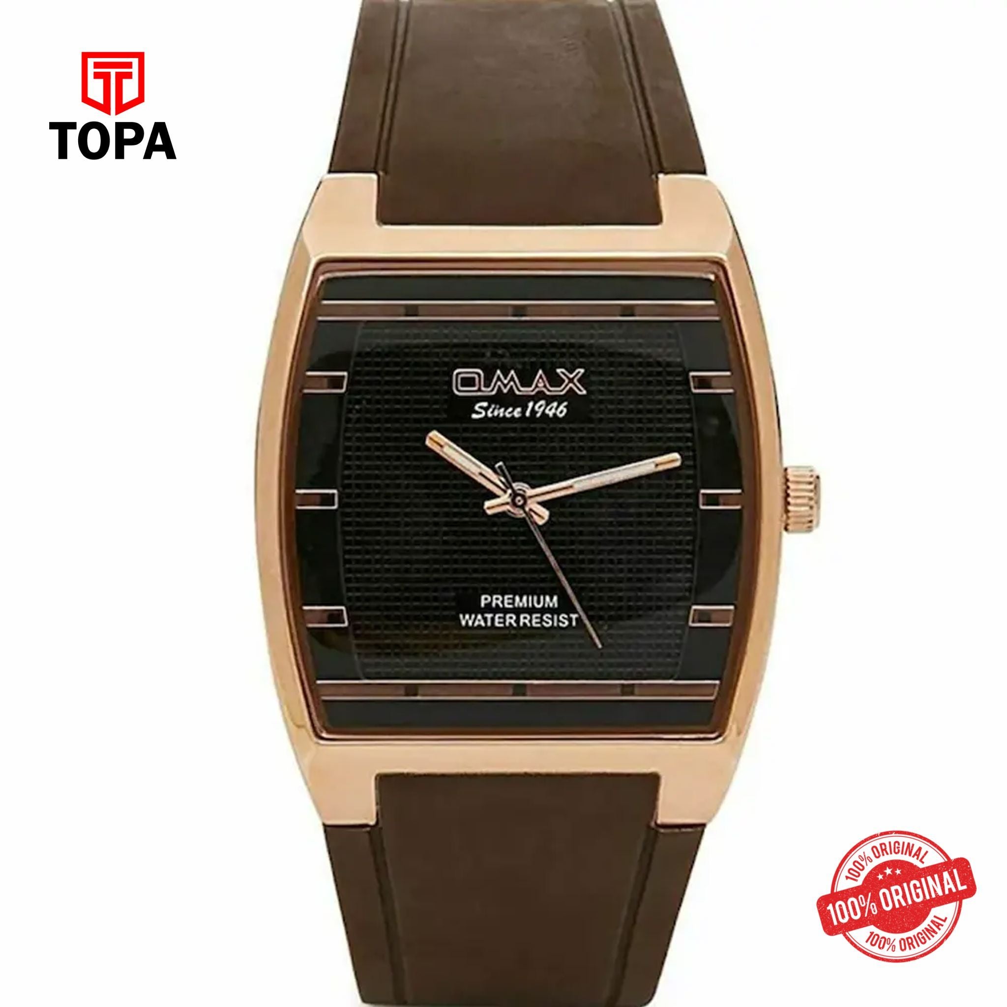 Topa Omax-D006R25I-Rubber-Band-Men-Watch - Product Image 1