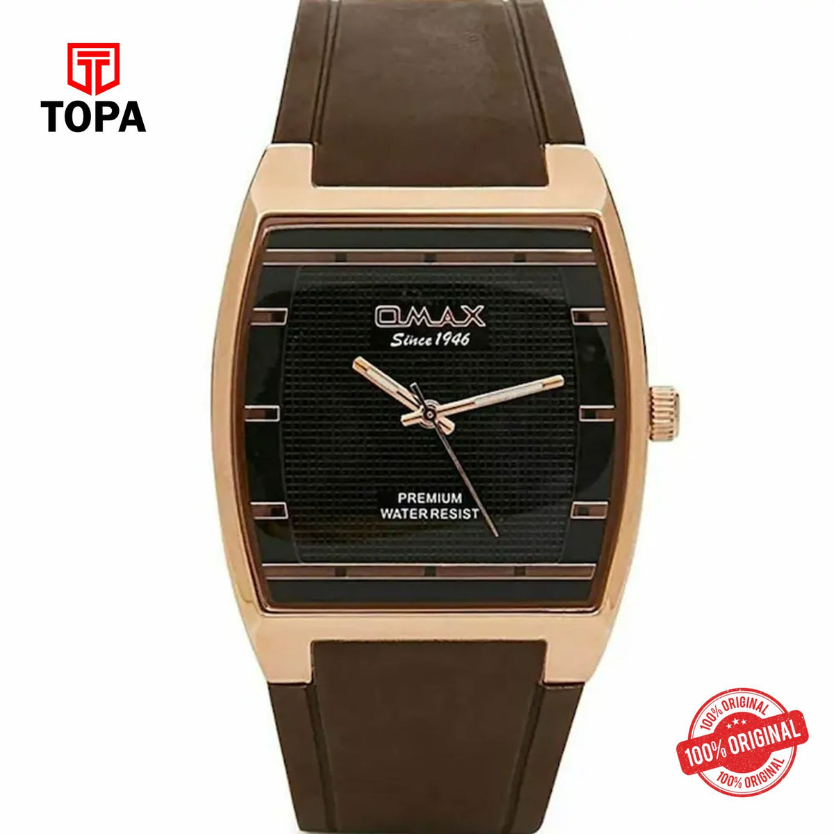 Topa Omax-D006R25I-Rubber-Band-Men-Watch - Product Image 1