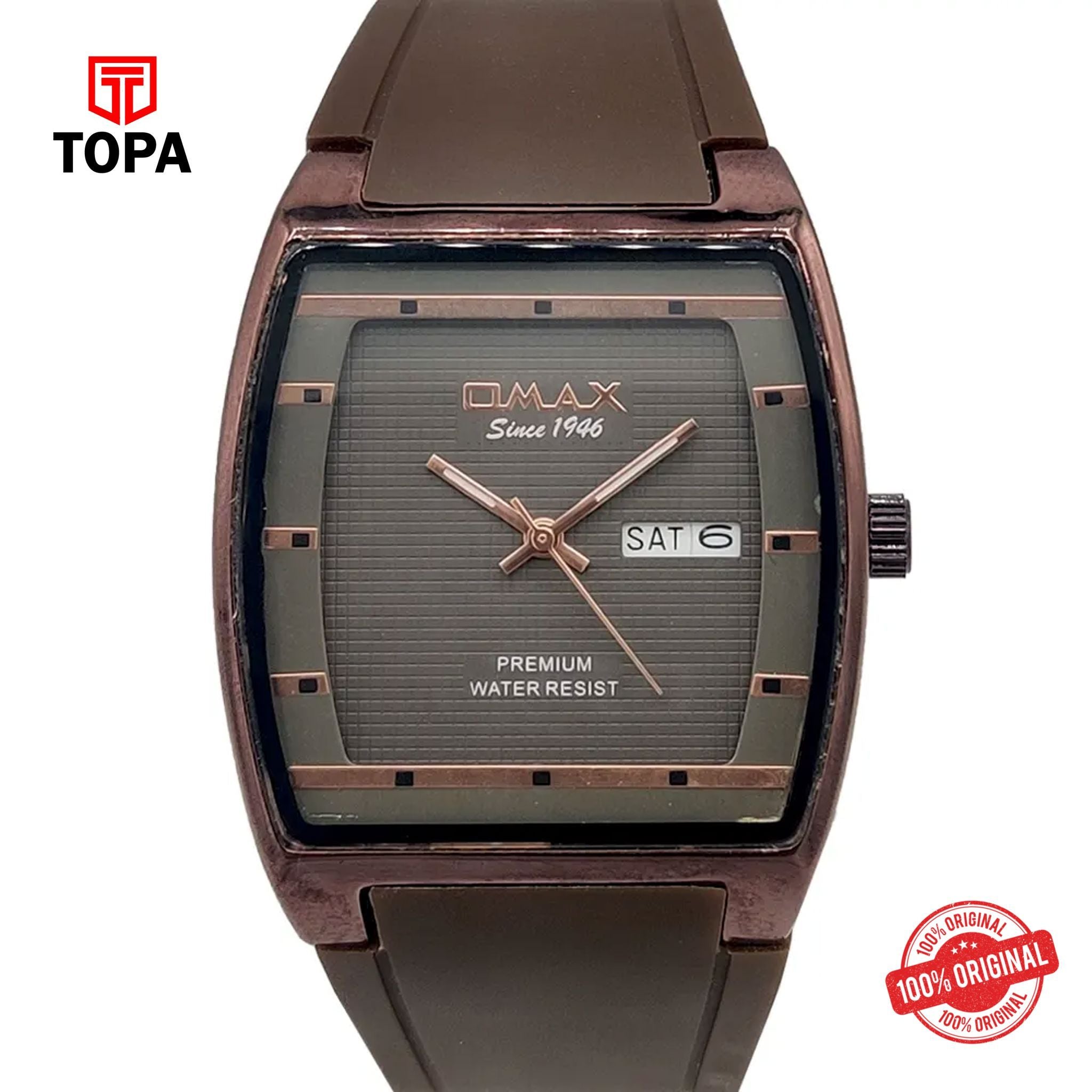 Topa Omax-D006VF55I-Rubber-Band-Men-Watch - Product Image 1
