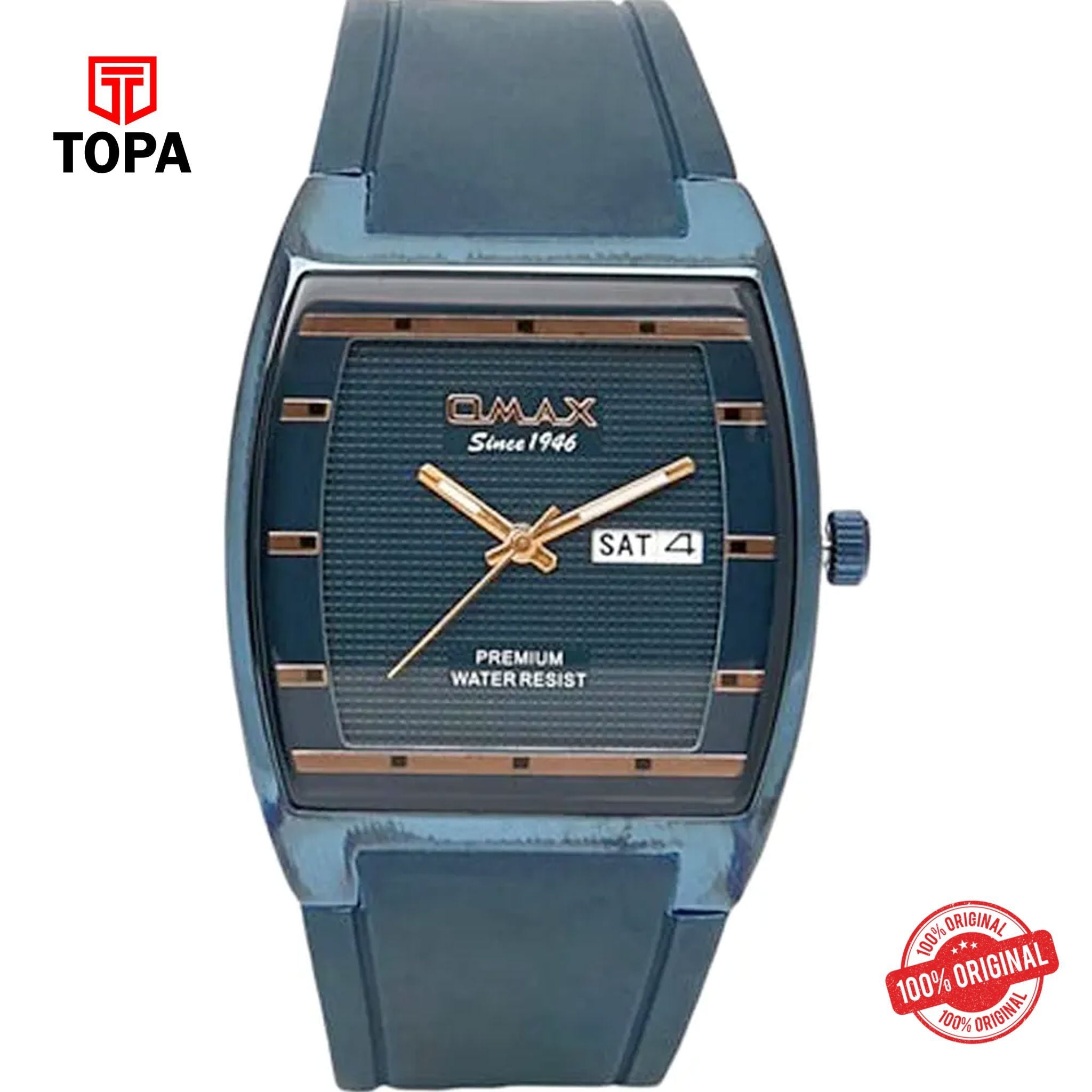 Topa Omax-D006VS44I-Rubber-Band-Men-Watch - Product Image 1