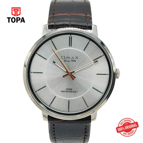 Topa Omax-DC005P65I-Leather-Band-Men-Watch - Product Image 1