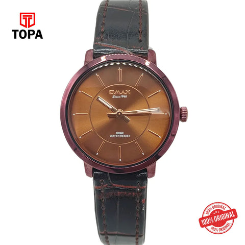 Topa Omax-DC006F55I-Leather-Band-Women-Watch - Product Image 1
