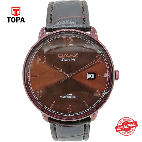 Topa Omax-DCD001F55I-Leather-Band-Men-Watch - Product Image 1