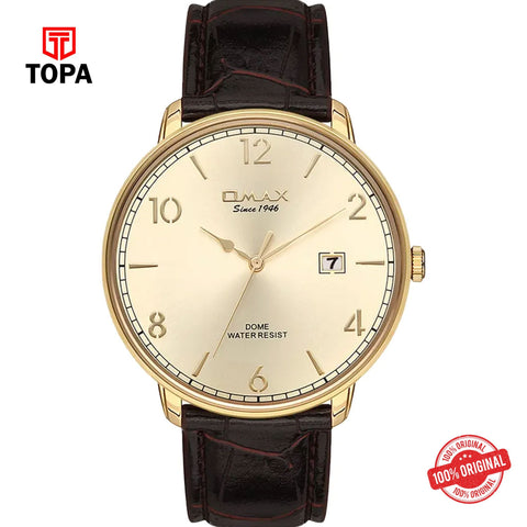 Topa Omax-DCD001G15I-Leather-Band-Men-Watch - Product Image 1