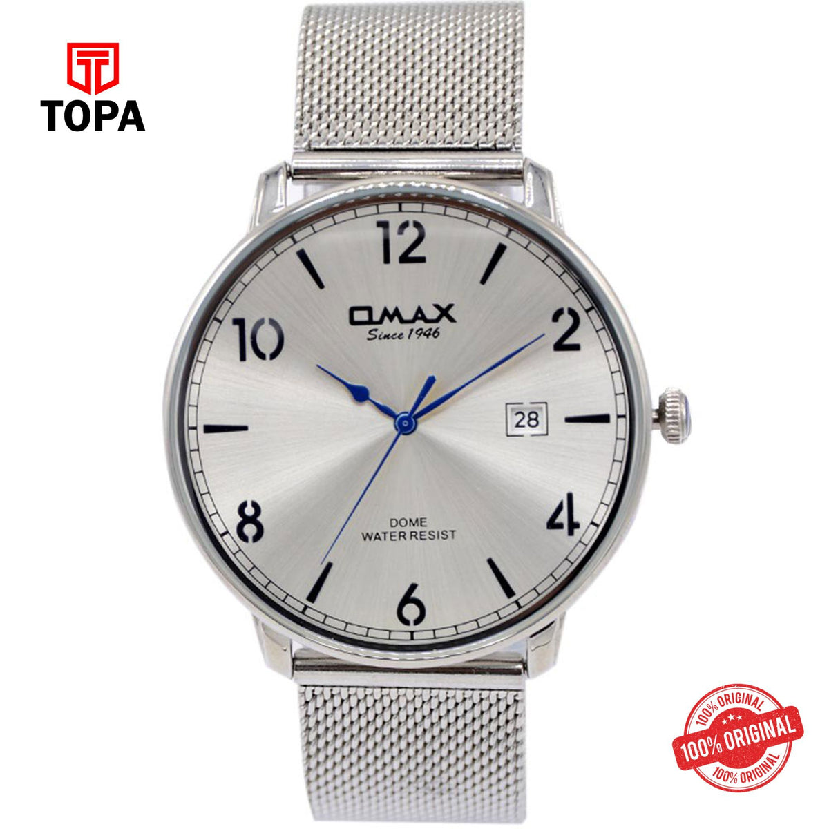 Topa Omax-DCD003-SLR-CRM-Mesh-Band-Men-Watch - Product Image 1