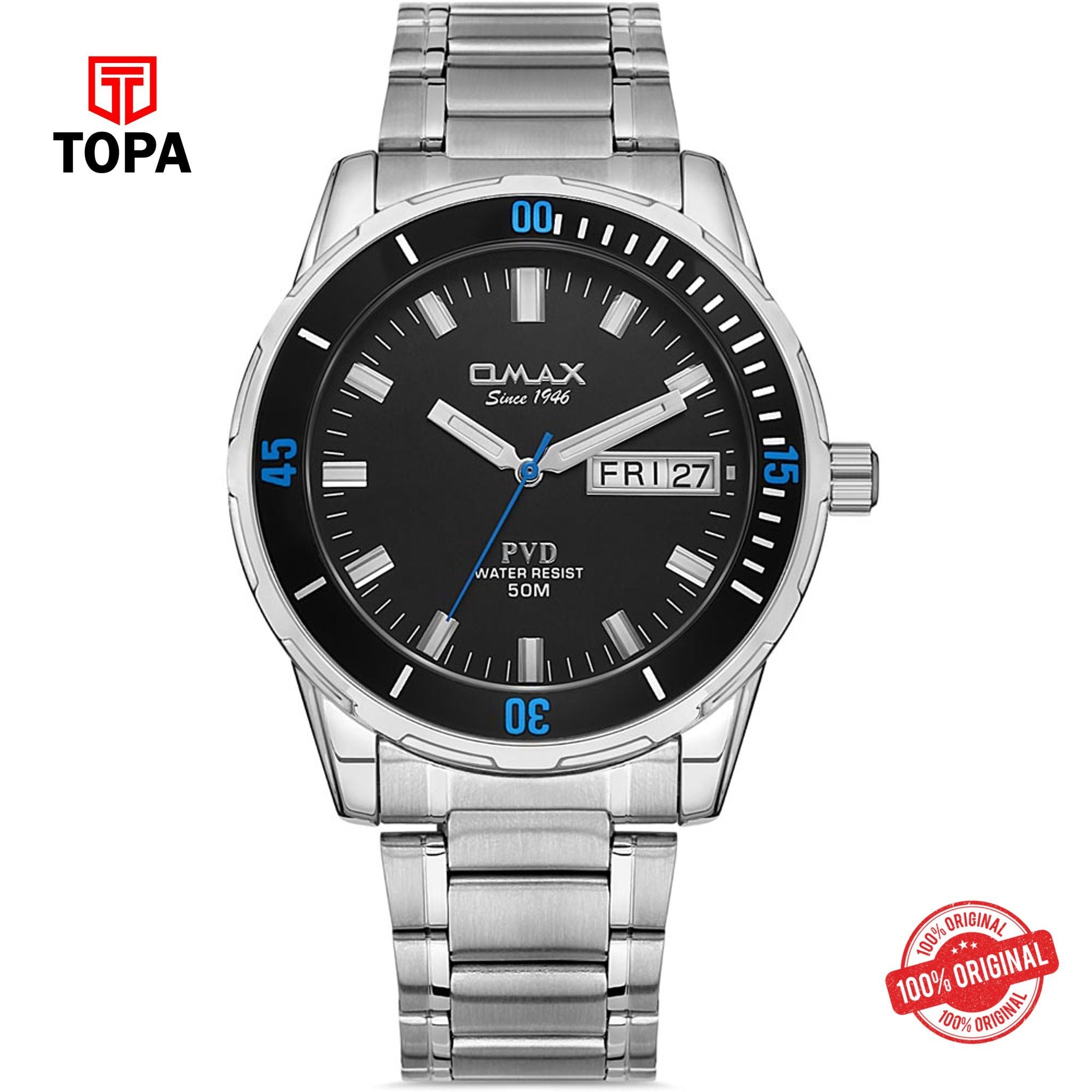 Topa Omax-DFD001I002-Metal-Band-Men-Watch - Product Image 1