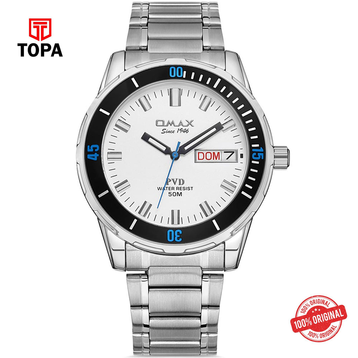 Topa Omax-DFD001I008-Metal-Band-Men-Watch - Product Image 1