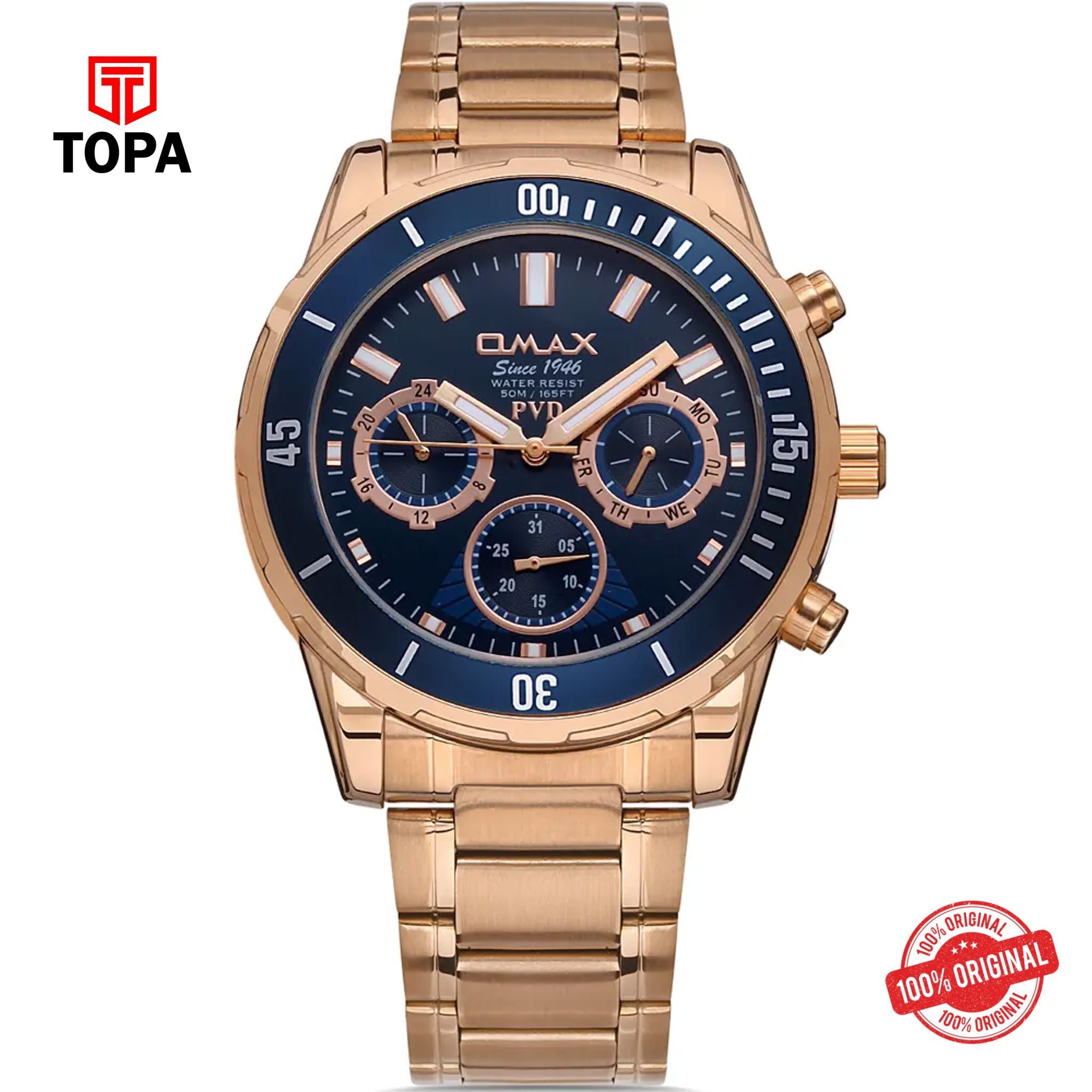 Topa Omax-DFM0016004-Metal-Band-Men-Watch - Product Image 1