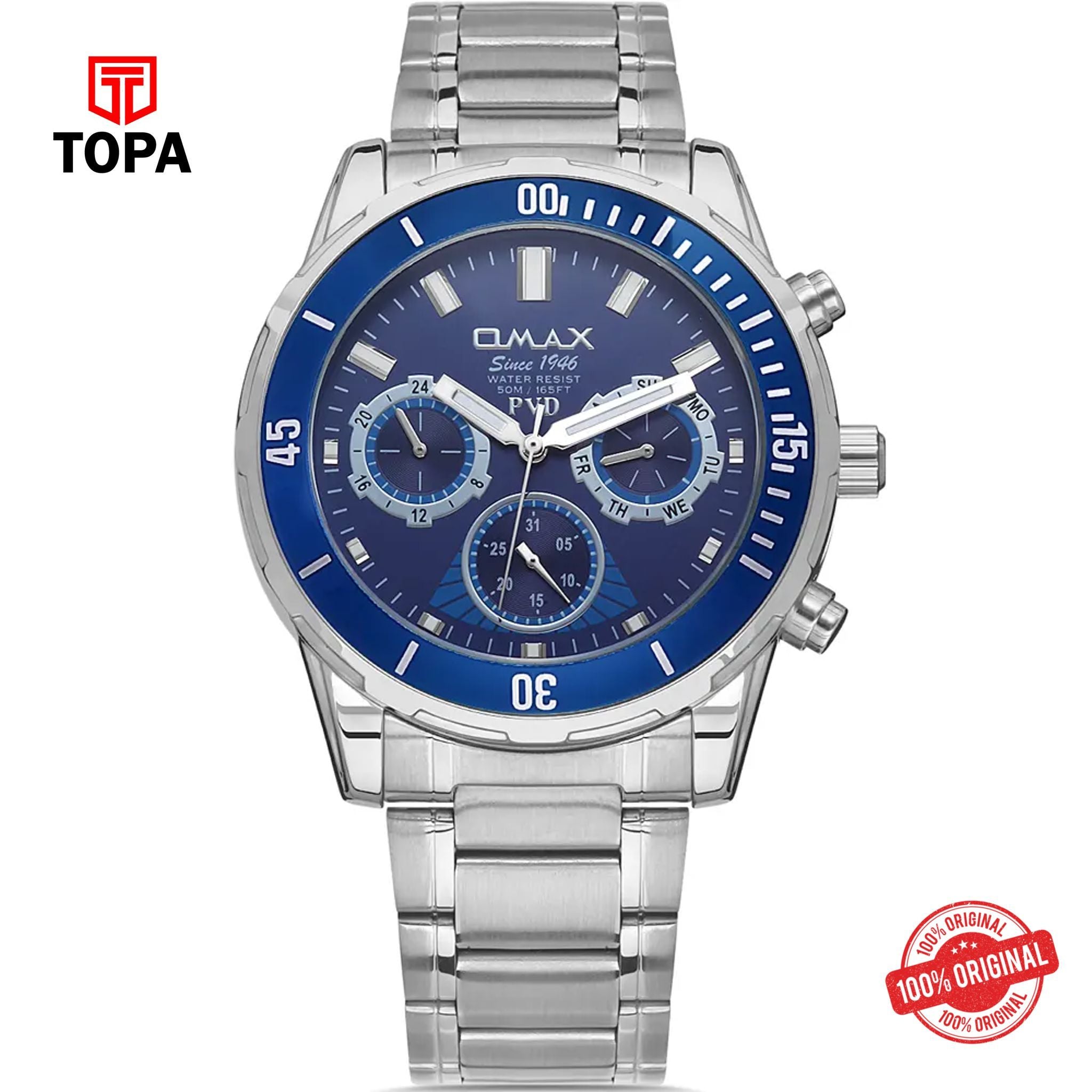 Topa Omax-DFM001I004-Metal-Band-Men-Watch - Product Image 1