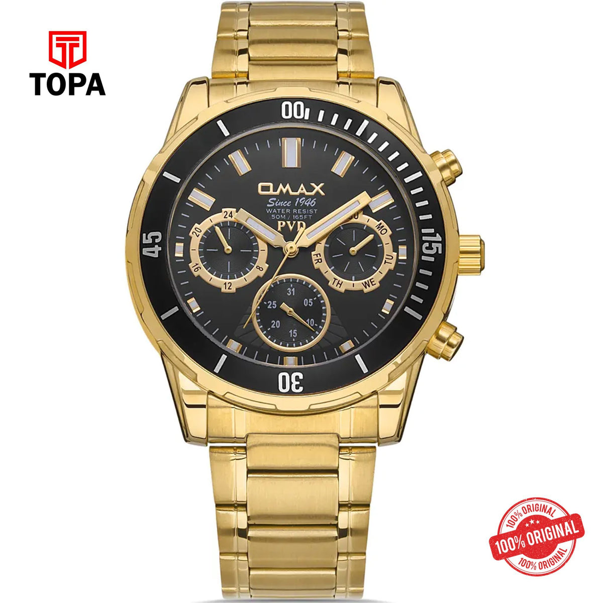 Topa Omax-DFM001Q002-Metal-Band-Men-Watch - Product Image 1