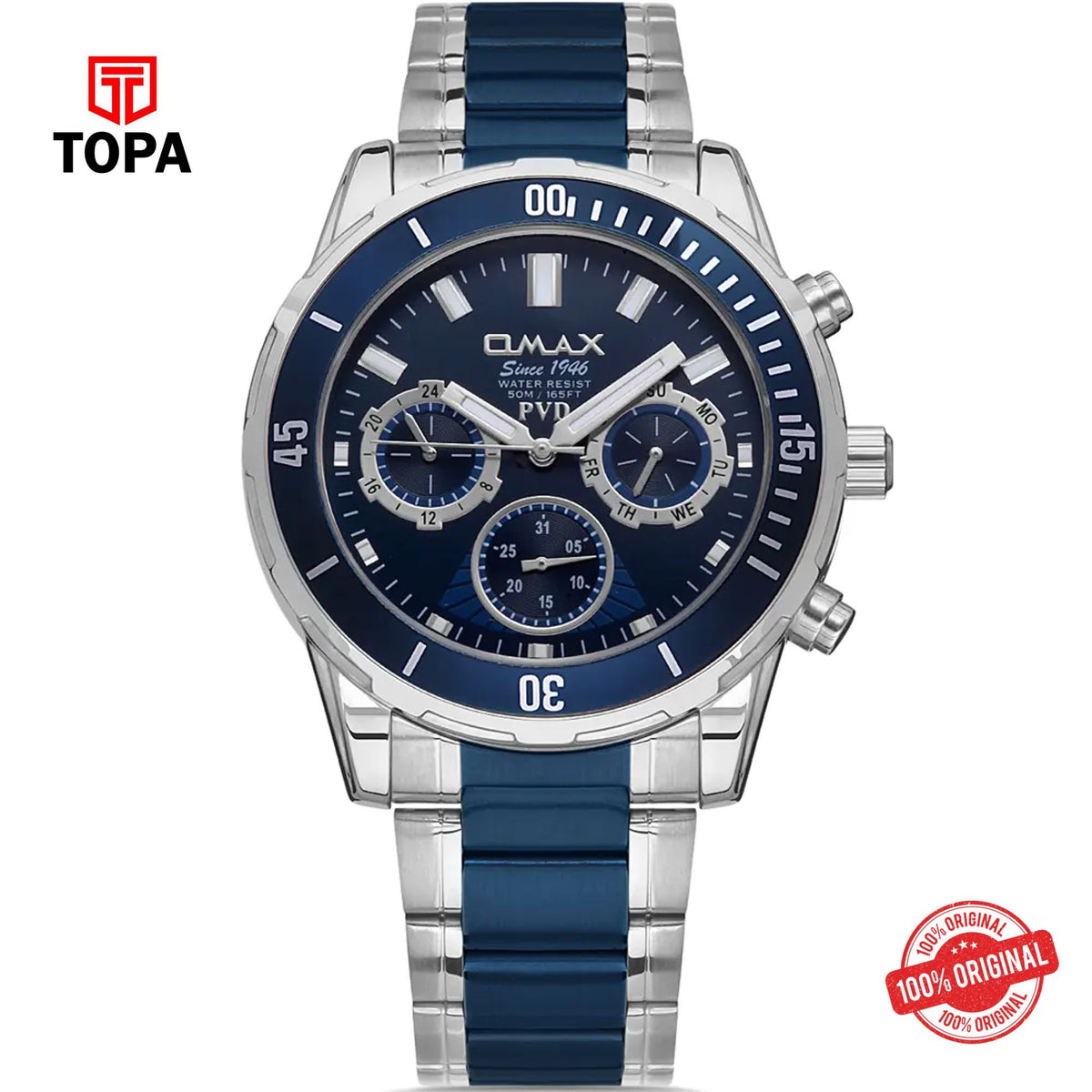 Topa Omax-DFM001U004-Metal-Band-Men-Watch - Product Image 1