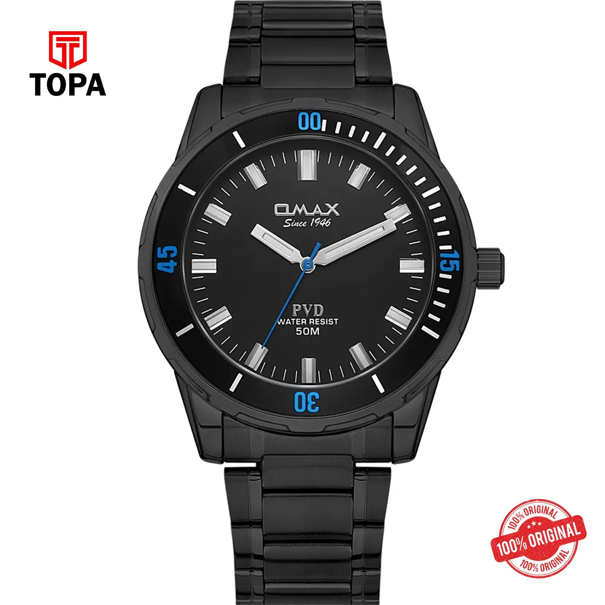Topa Omax-DFS001B002-Metal-Band-Men-Watch - Product Image 1