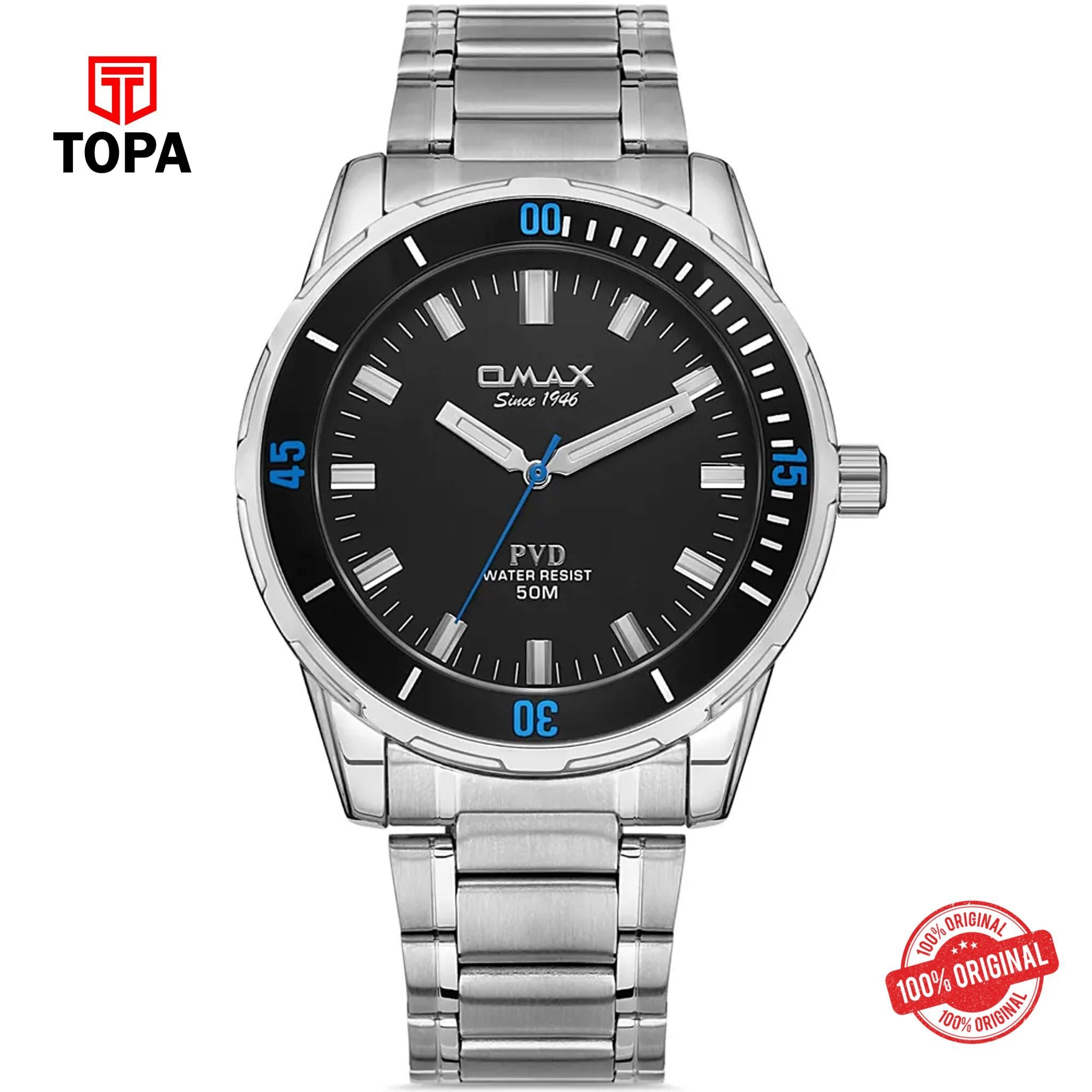 Topa Omax-DFS001I002-Metal-Band-Men-Watch - Product Image 1