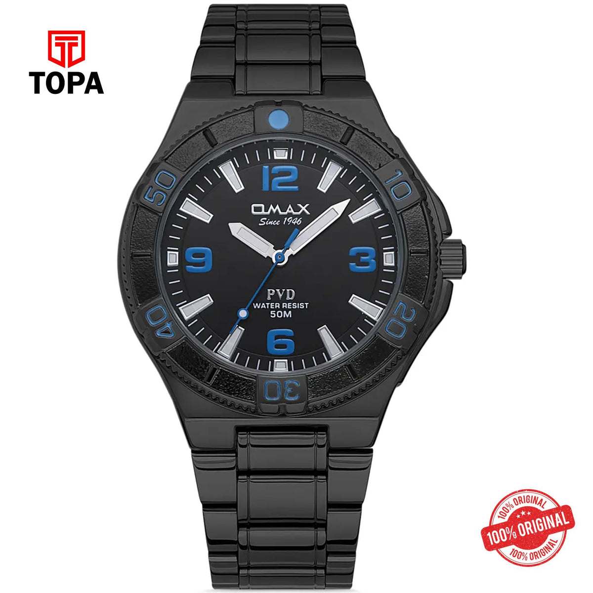 Topa Omax-DFS003B002-Metal-Band-Men-Watch - Product Image 1