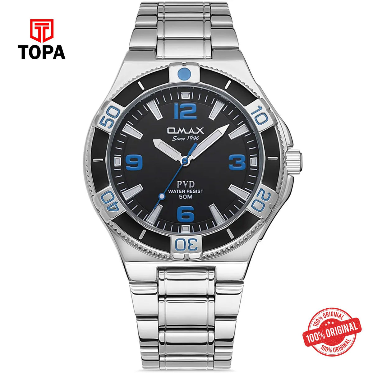 Topa Omax-DFS003I002-Metal-Band-Men-Watch - Product Image 1